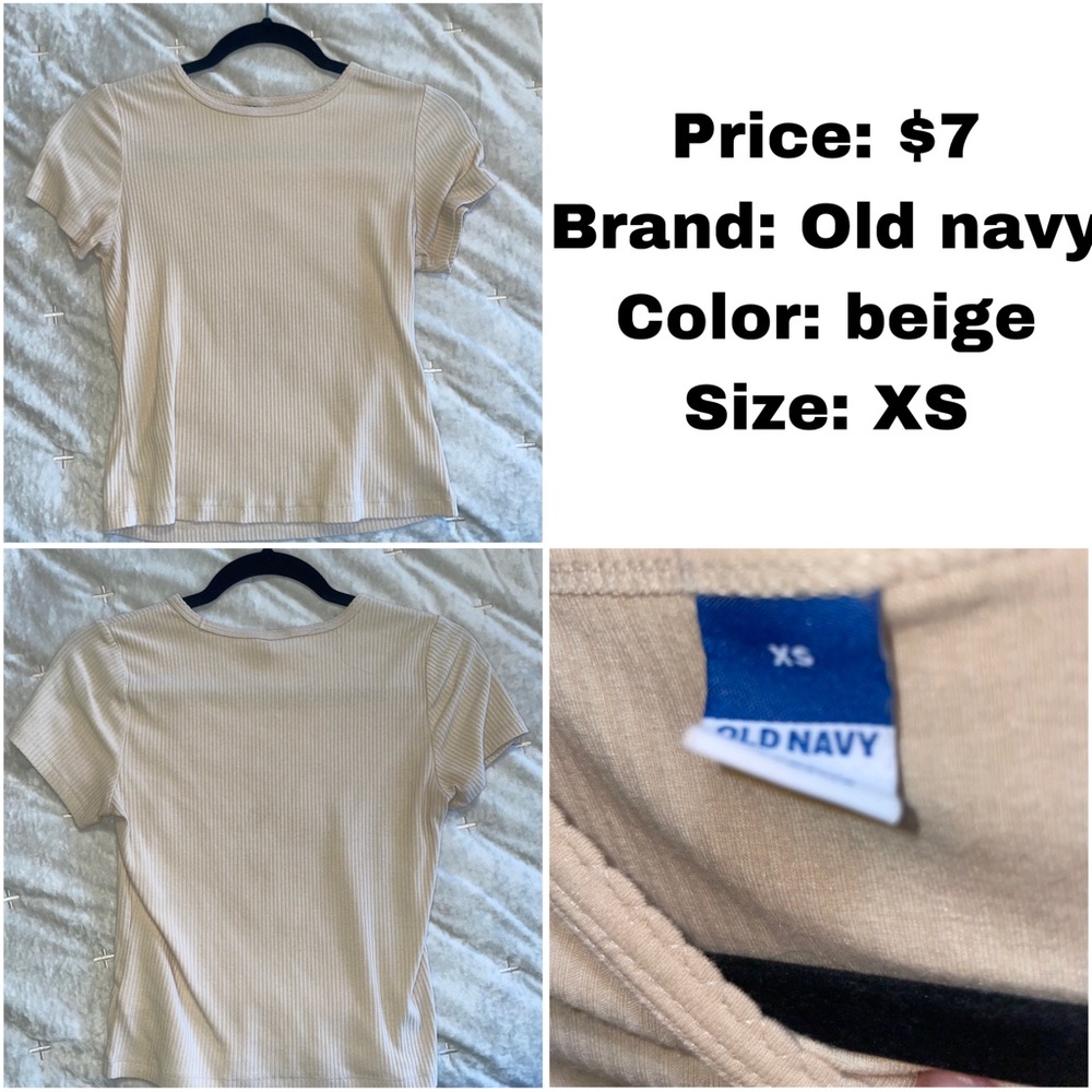 White beige shirt